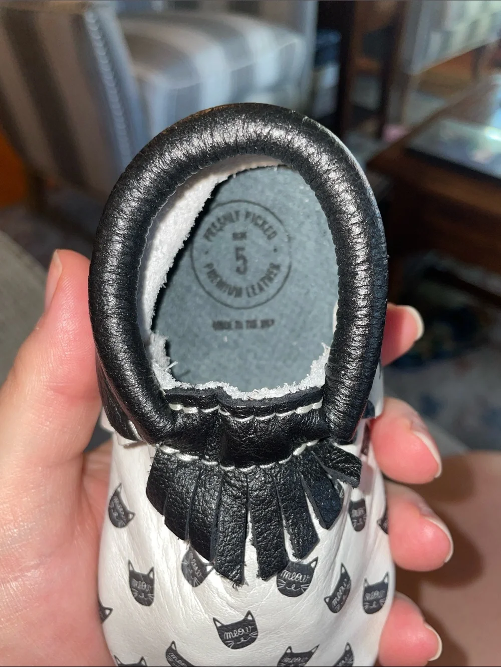Freshly Picked Black Cat City Moccasin RARE